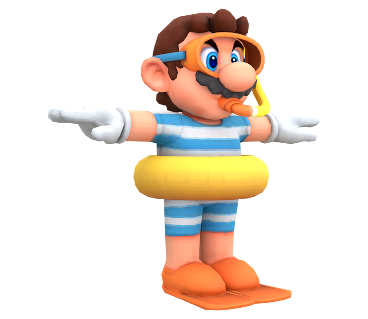 Mobile - Mario Kart Tour - Mario (Swimwear) - The Models Resource