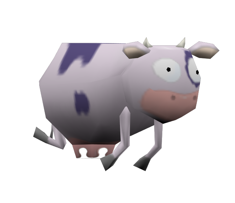 GameCube - Nickelodeon Party Blast - Cow - The Models Resource