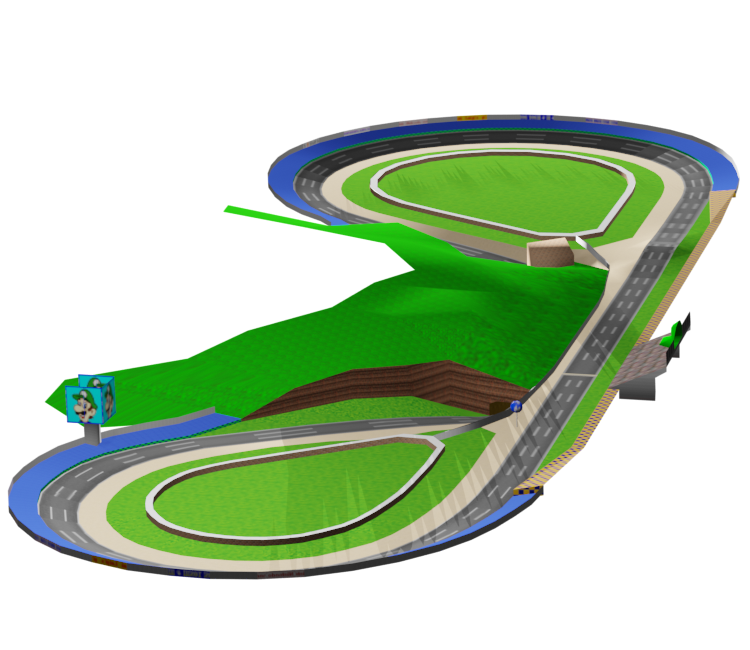 Mario Kart 64 Luigi Raceway Map Png Final Neoseeker W - vrogue.co
