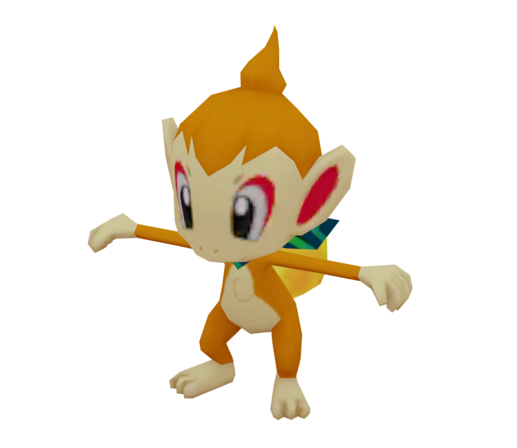 3DS - Pokémon Super Mystery Dungeon - #390 Chimchar - The Models Resource