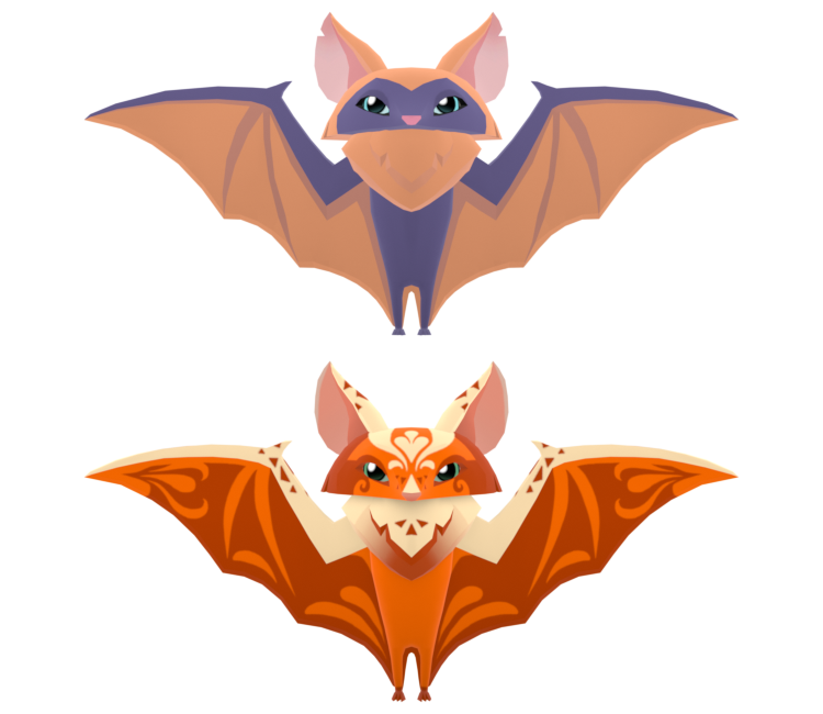 Mobile - Animal Jam: Play Wild! - Flying Fox - The Models Resource