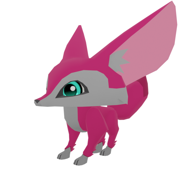 Mobile - Animal Jam: Play Wild! - Fennec Fox - The Models Resource