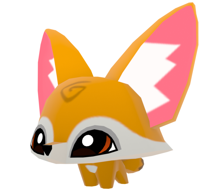 Mobile - Animal Jam: Play Wild! - Pet Fennec Fox - The Models Resource