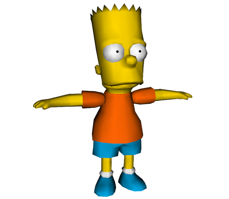 GameCube - The Simpsons: Road Rage - Bart Simpson - The Models Resource