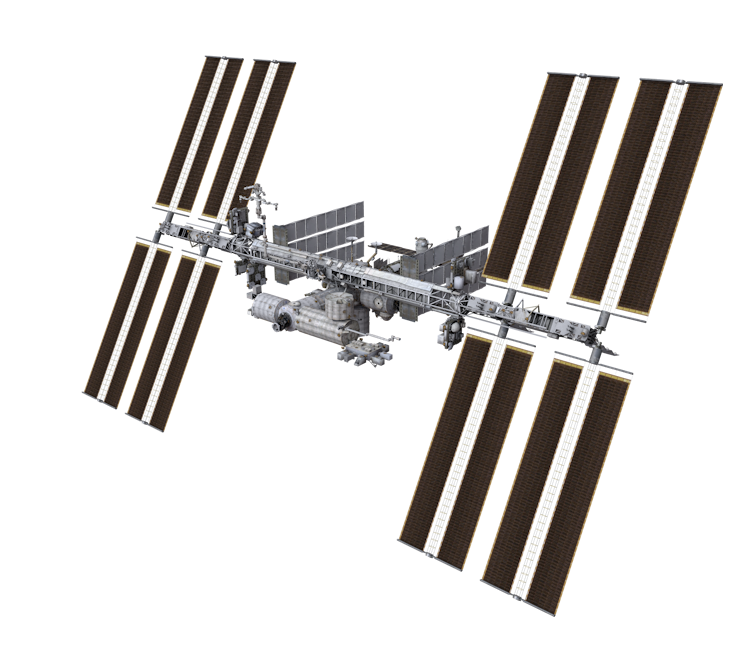 international space station transparent