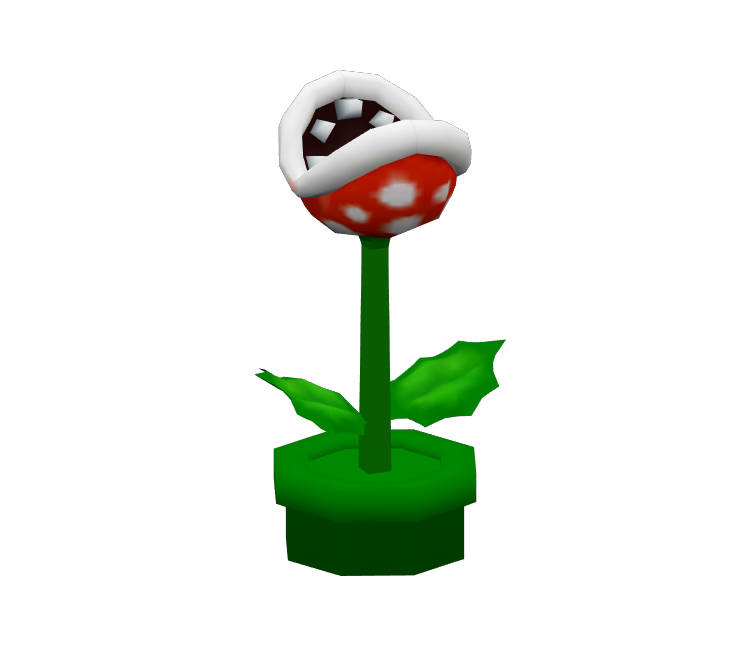 Wii Mario Party 8 Potted Piranha Plant The Models Resource