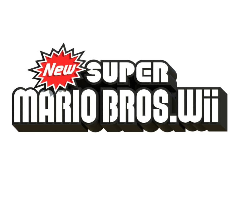 Custom / Edited - Mario Customs - New Super Mario Bros. Wii Logo - The ...