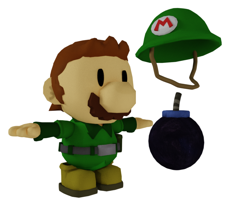 Custom / Edited - Paper Mario Customs - Mario (Bombs Away) - The Models ...