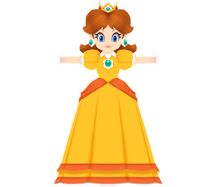 Wii - Mario Party 9 - Daisy - The Models Resource