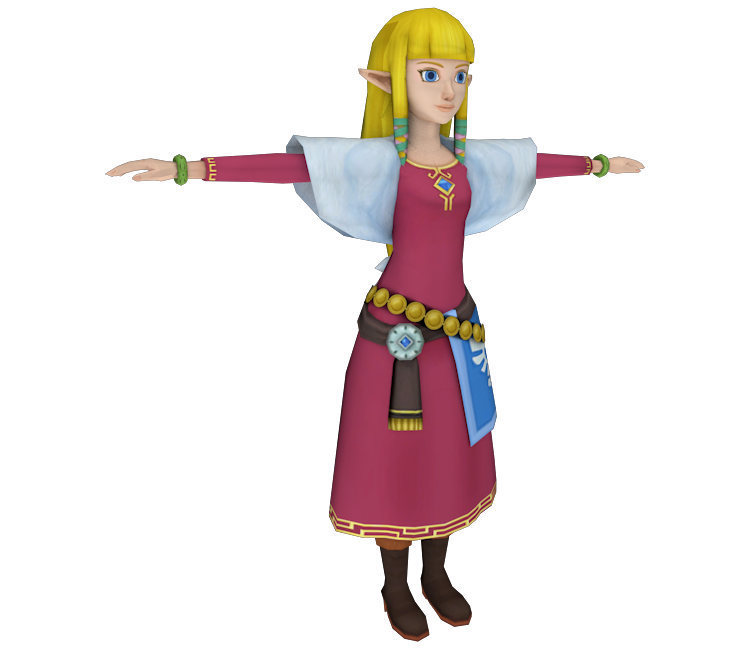 Wii - The Legend of Zelda: Skyward Sword - Zelda (Skyloft) - The Models ...