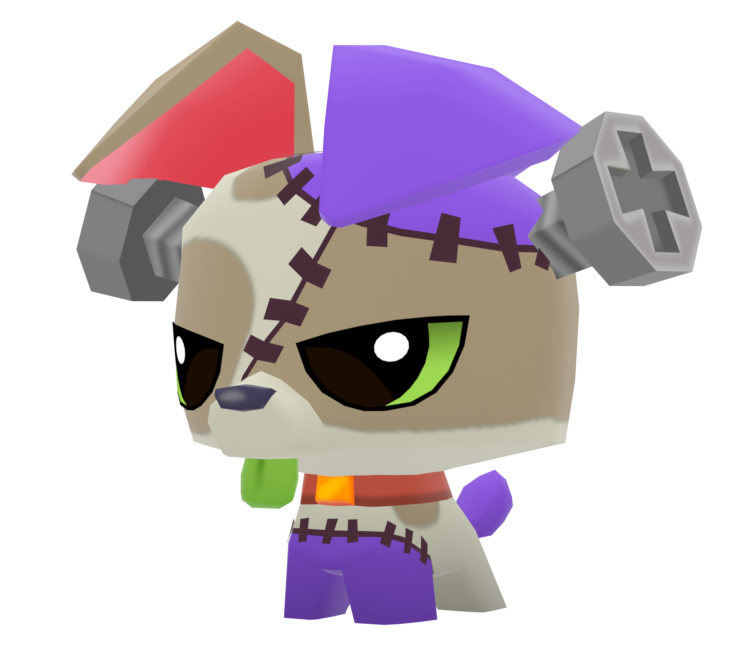 Mobile - Animal Jam: Play Wild! - Pet Frankenpup - The Models Resource