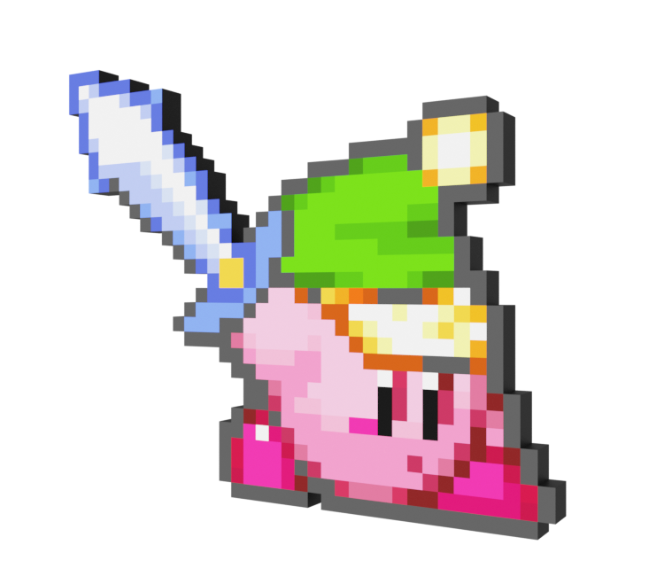 sword kirby pixel