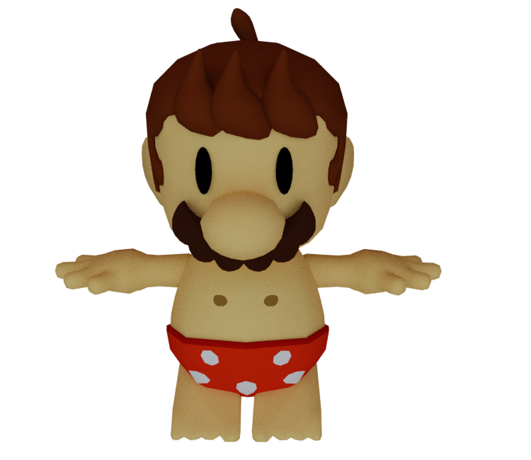 Custom Edited Paper Mario Customs Mario Boxers V2 The Models Resource 6621