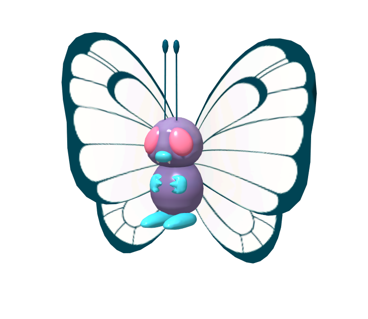 3DS - Pokédex 3D Pro - #012 Butterfree - The Models Resource