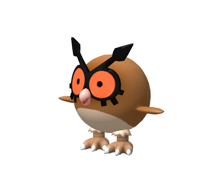 3DS - Pokédex 3D Pro - #163 Hoothoot - The Models Resource