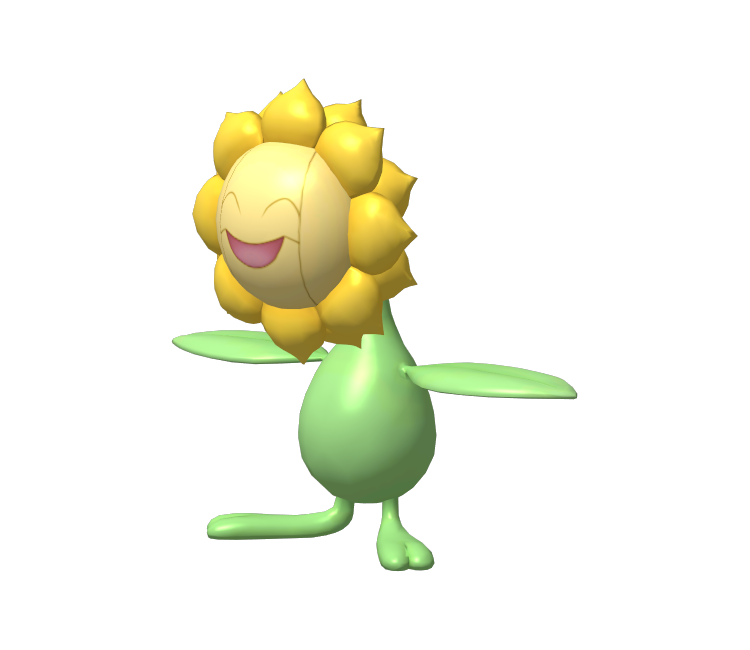 3DS - Pokédex 3D Pro - #192 Sunflora - The Models Resource