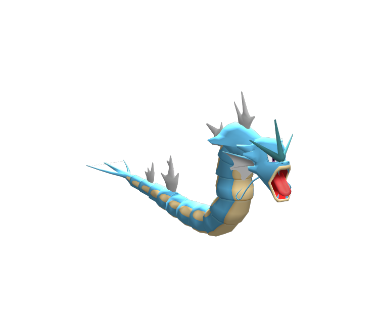 Wii - Pokémon Battle Revolution - #130 Gyarados - The Models Resource