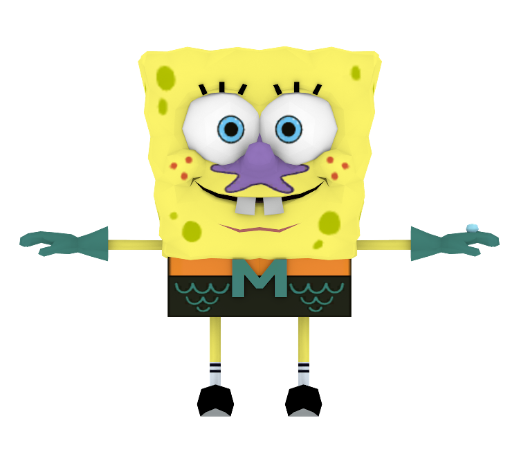 spongebob characters mermaid man