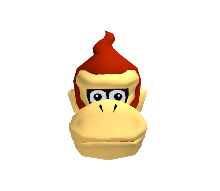 Nintendo 64 - Mario Party 2 - Donkey Kong's Face - The Models Resource