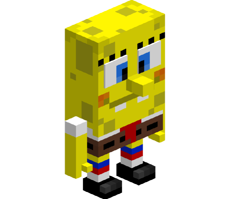 spongebob minecraft skin hd