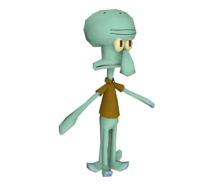 Wii - Nicktoons: Globs of Doom - Squidward - The Models Resource