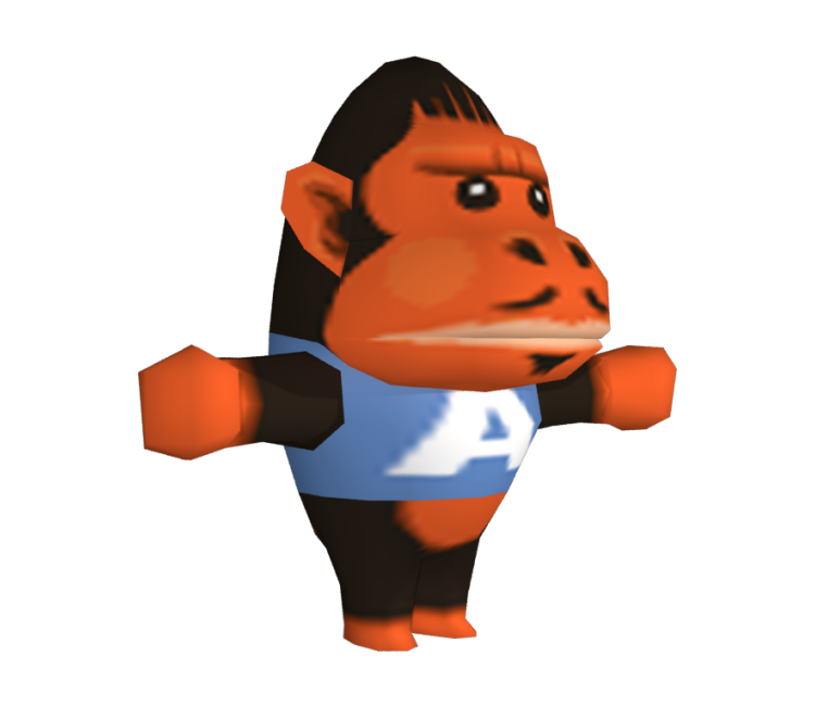 Wii Animal Crossing City Folk Gorillas The Models Resource