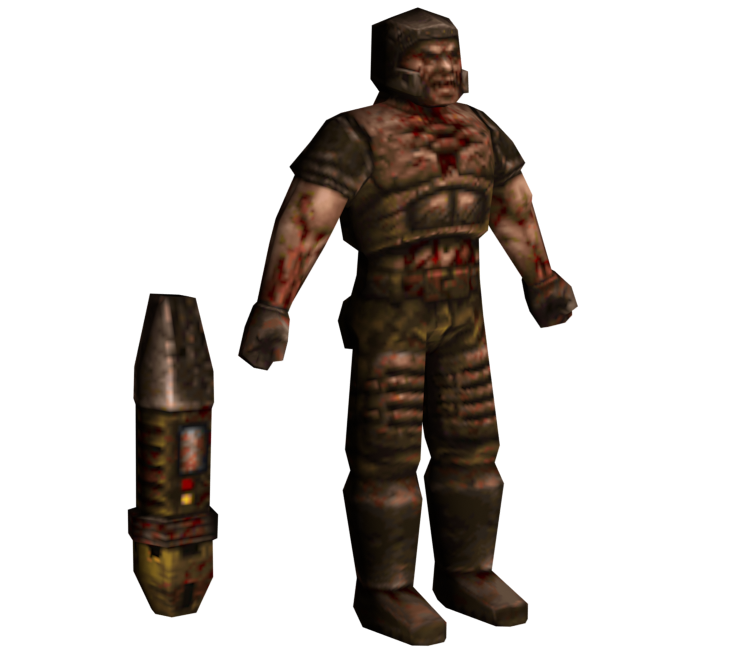 MS-DOS - Quake - Grunt (Remaster) - The Models Resource