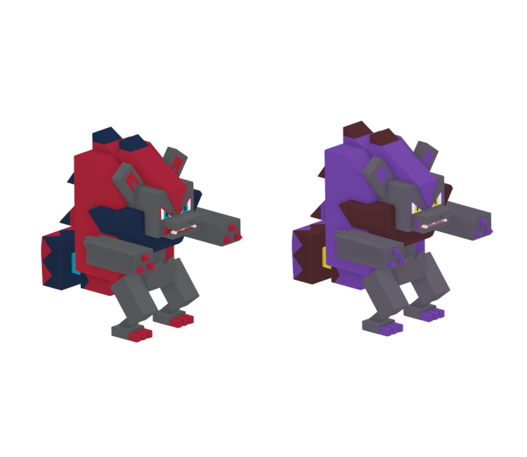 Mobile - Pokémon Quest - #0571 Zoroark - The Models Resource