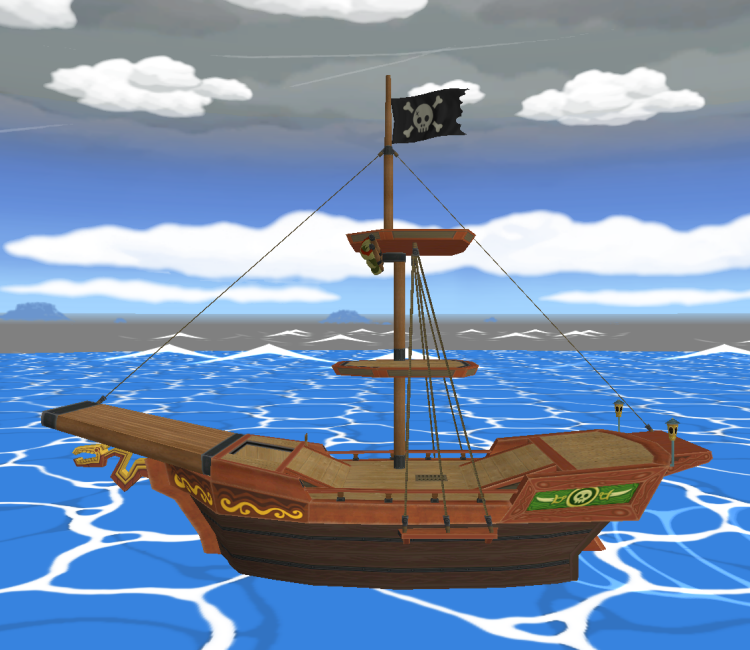 Wii - Super Smash Bros. Brawl - Pirate Ship - The Models Resource