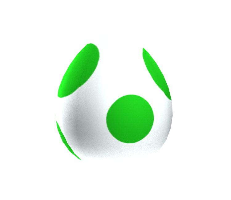 Wii - New Super Mario Bros. Wii - Yoshi Egg - The Models Resource