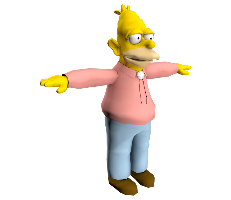 GameCube - The Simpsons: Road Rage - Abe Simpson - The Models Resource