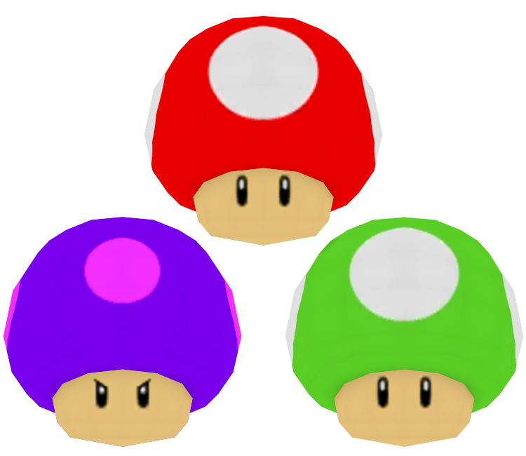 3ds Super Mario 3d Land Mushrooms The Models Resource