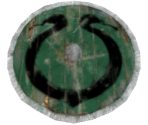 Caduceus Round Shield