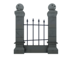 Graveyard Pillar Fence