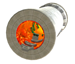Bowser's Galaxy Reactor Cylinder Planet