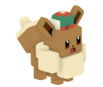 #0133 Eevee (Christmas Hat)