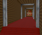 Bowser in the Dark World Hallway