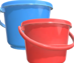 Blue / Red Bucket